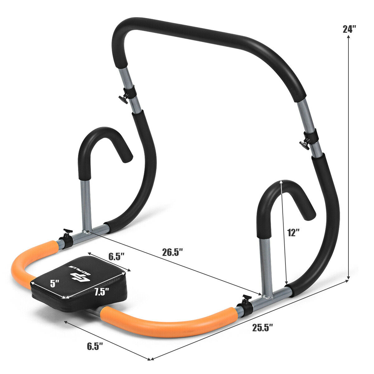 Portable Ab Fitness Crunch Machine, Black Benches Racks & Bars at Gallery Canada