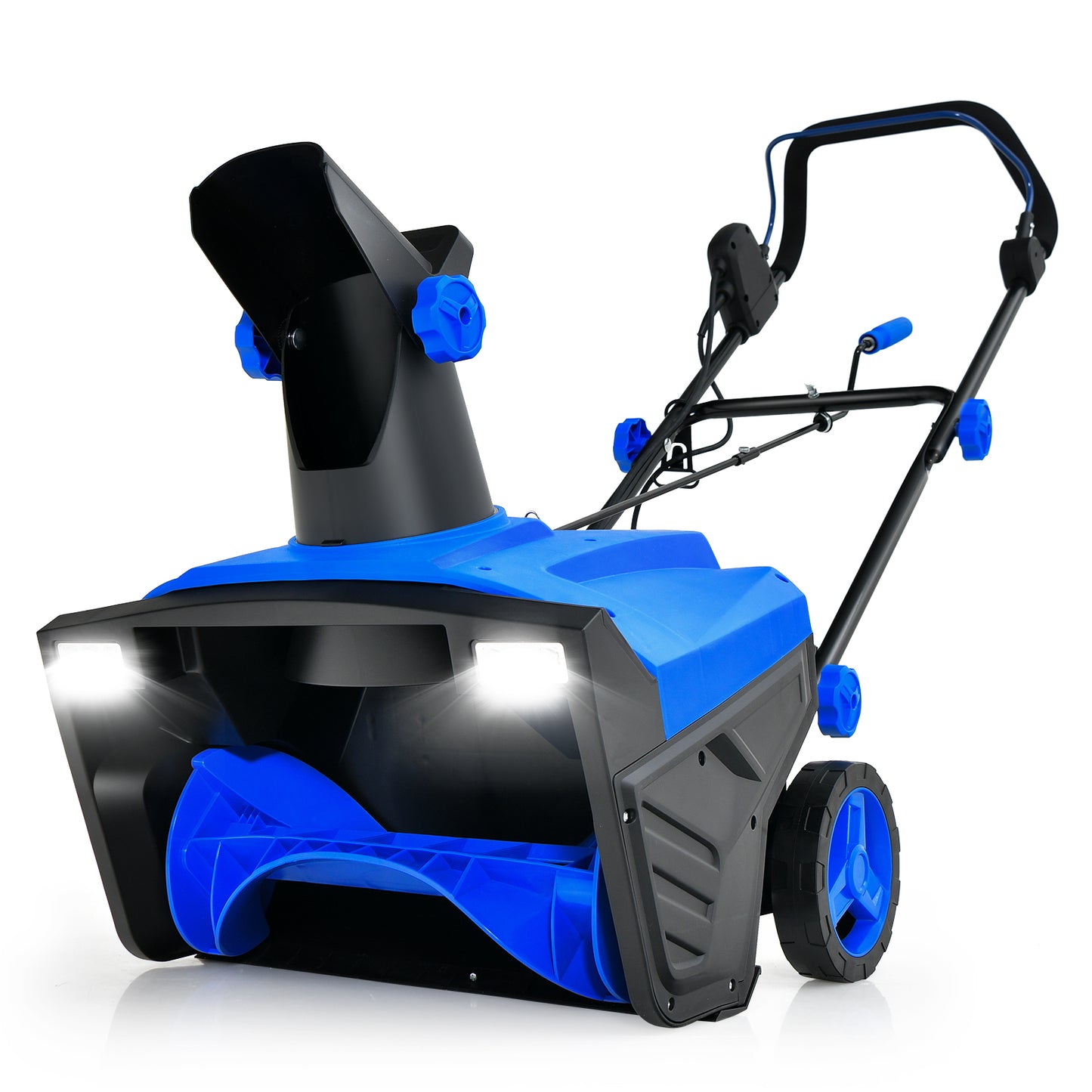 20 Inch 120V 15Amp Electric Snow Thrower, 180° Rotatable Chute, Blue Snow Removal Blue at Gallery Canada