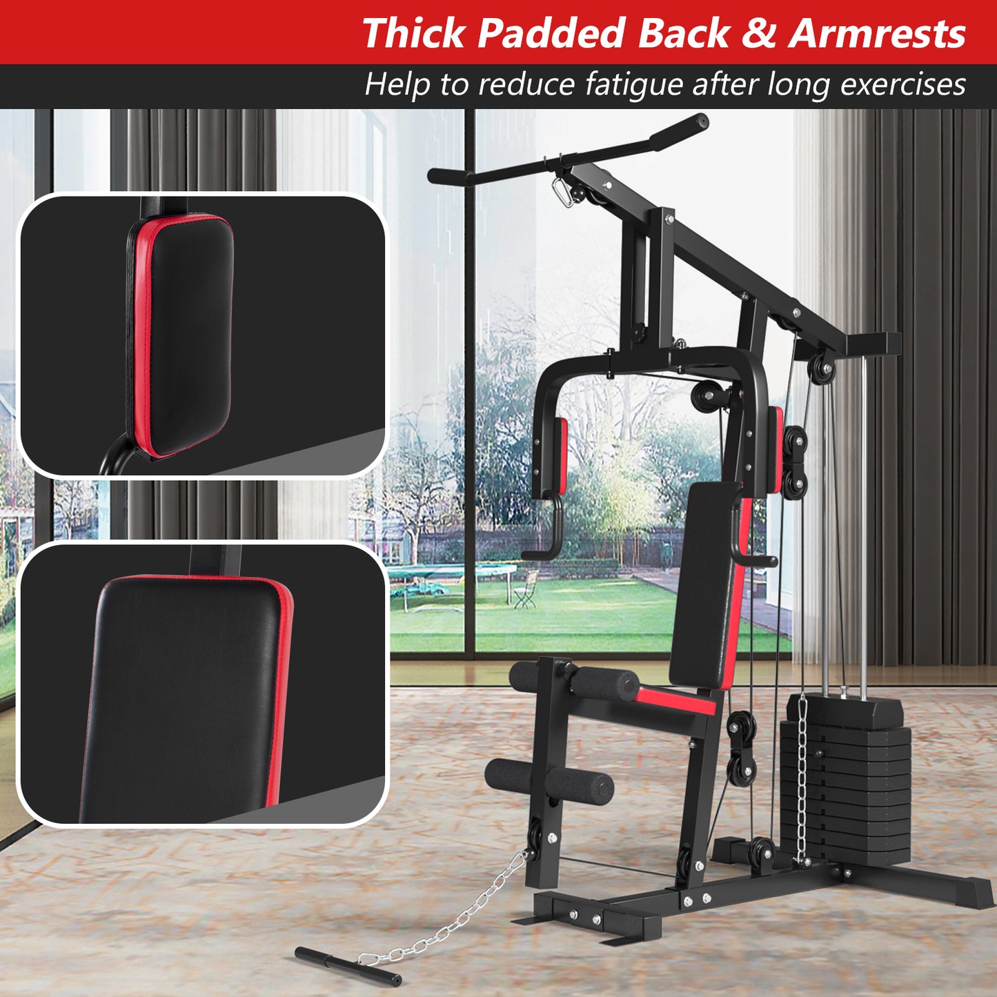 Multifunction Cross Trainer Workout Machine, Black Benches Racks & Bars at Gallery Canada