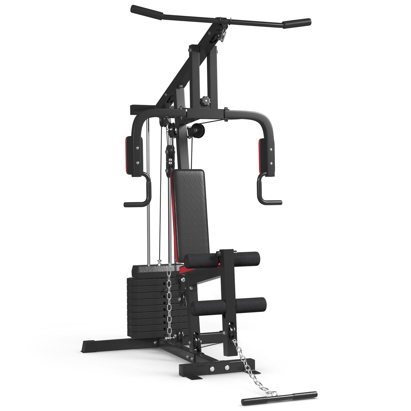 Multifunction Cross Trainer Workout Machine, Black Benches Racks & Bars Black at Gallery Canada