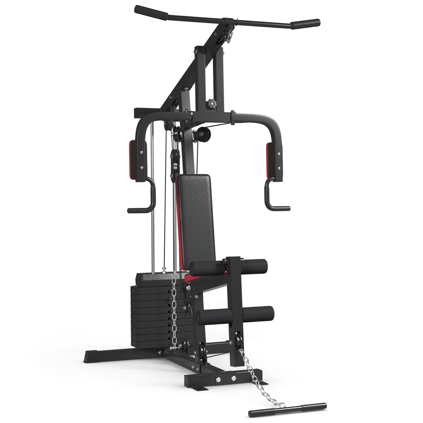 Multifunction Cross Trainer Workout Machine, Black Benches Racks & Bars Black at Gallery Canada