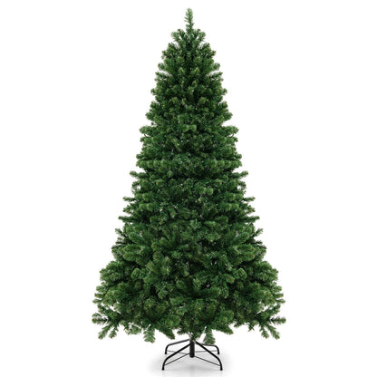 6/7/8 Ft Hinged Christmas Tree, PVC Branch Tips, Warm White LED Lights, 8 Ft, Green Christmas Tree Green at Gallery Canada