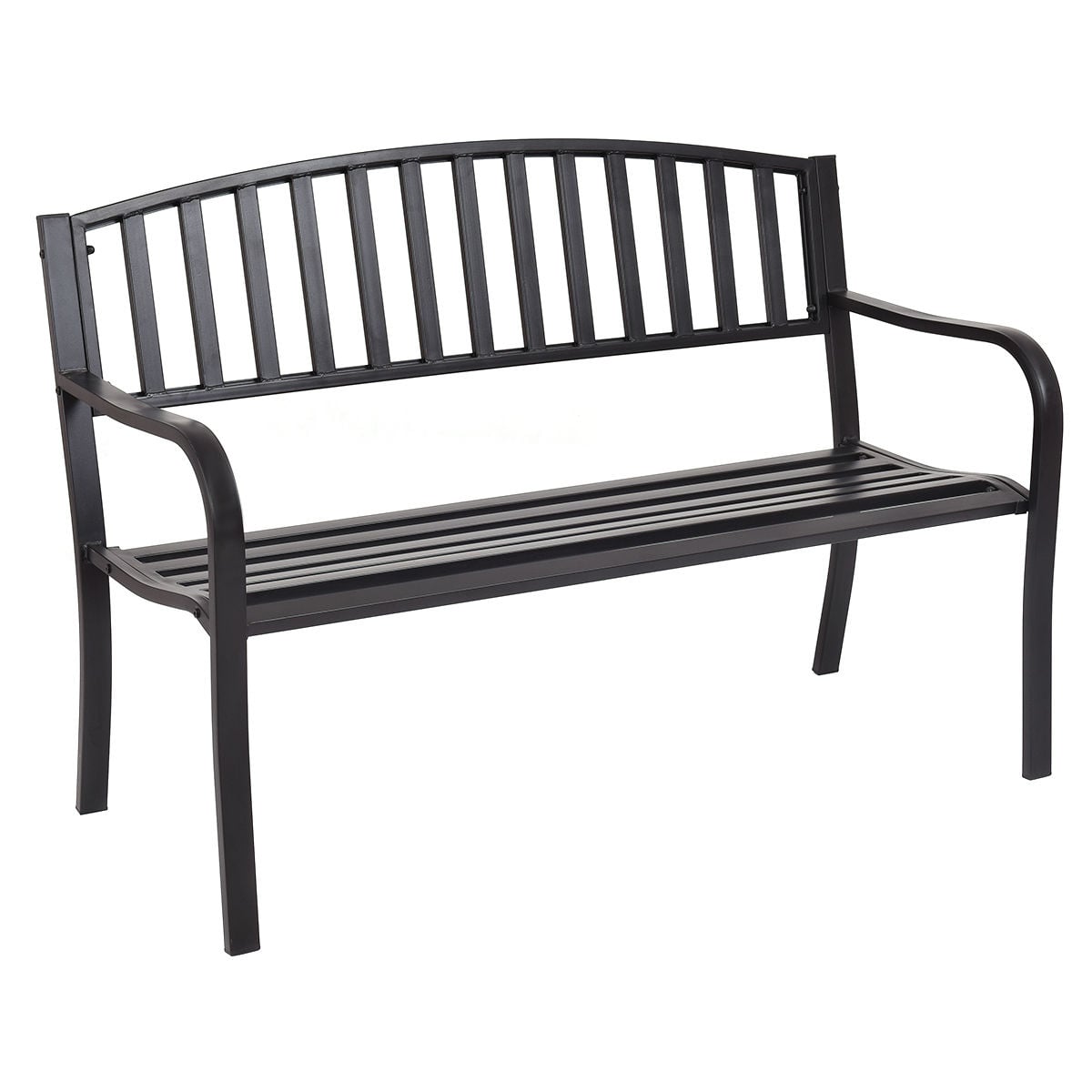 50 Inch Patio Garden Bench Loveseats, Outdoor, Black Outdoor Benches at Gallery Canada