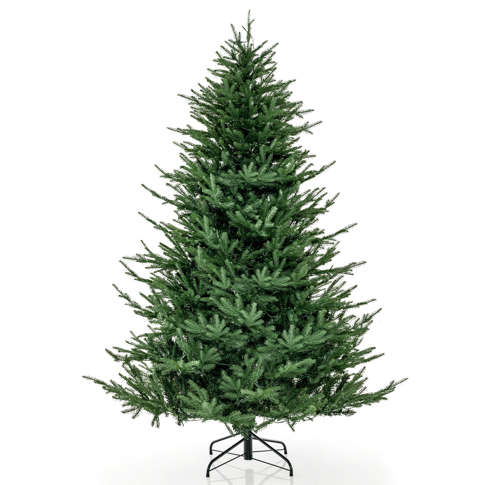 Pre-lit Christmas Tree with 280 Warm White LED Lights and 8 Lighting Modes-7 ft, Green Christmas Tree 7 ft at Gallery Canada