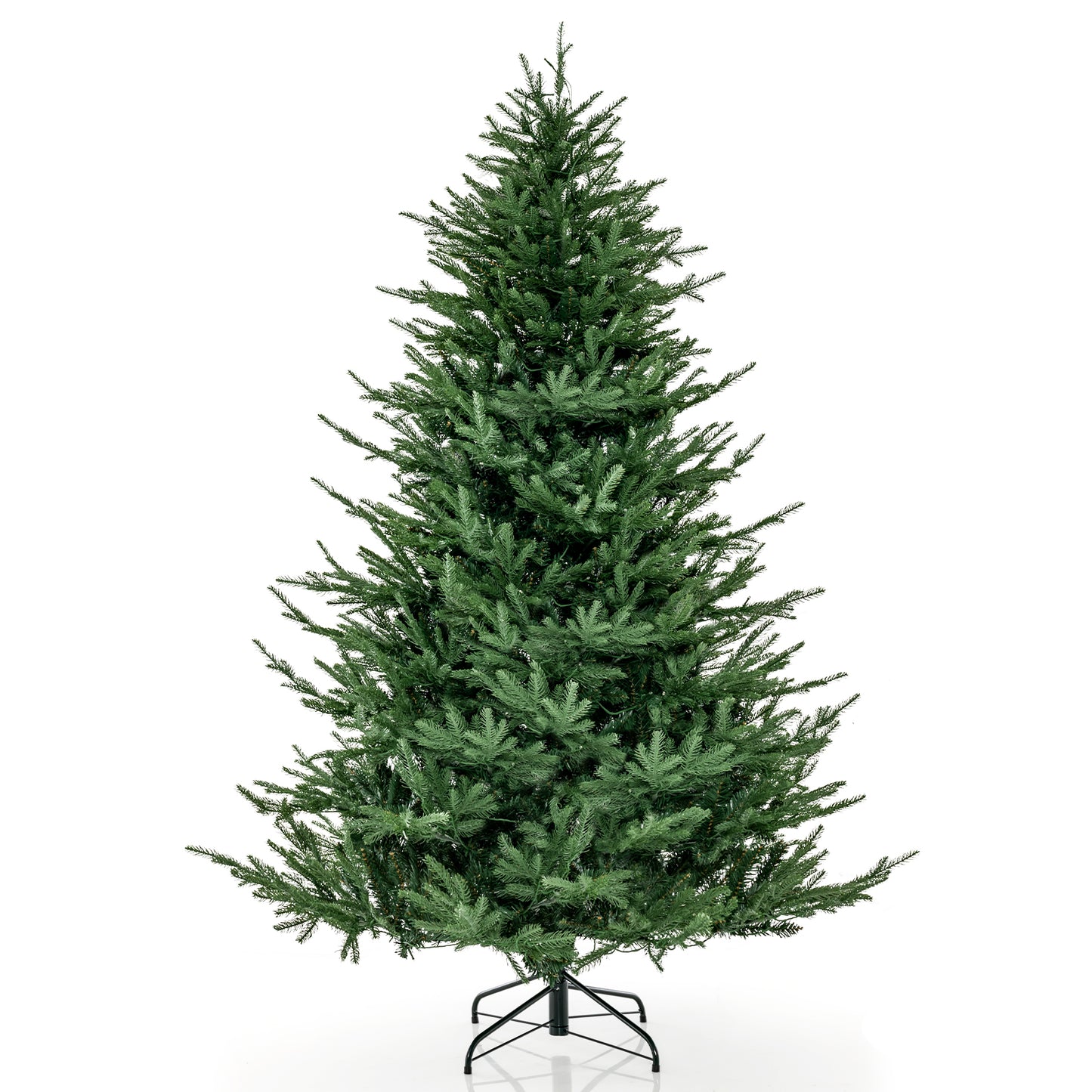 Pre-lit Christmas Tree with 280 Warm White LED Lights and 8 Lighting Modes-7 ft, Green Christmas Tree at Gallery Canada