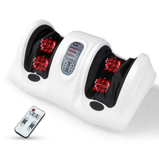 Therapeutic Shiatsu Foot Massager with High Intensity Rollers, White - Gallery Canada