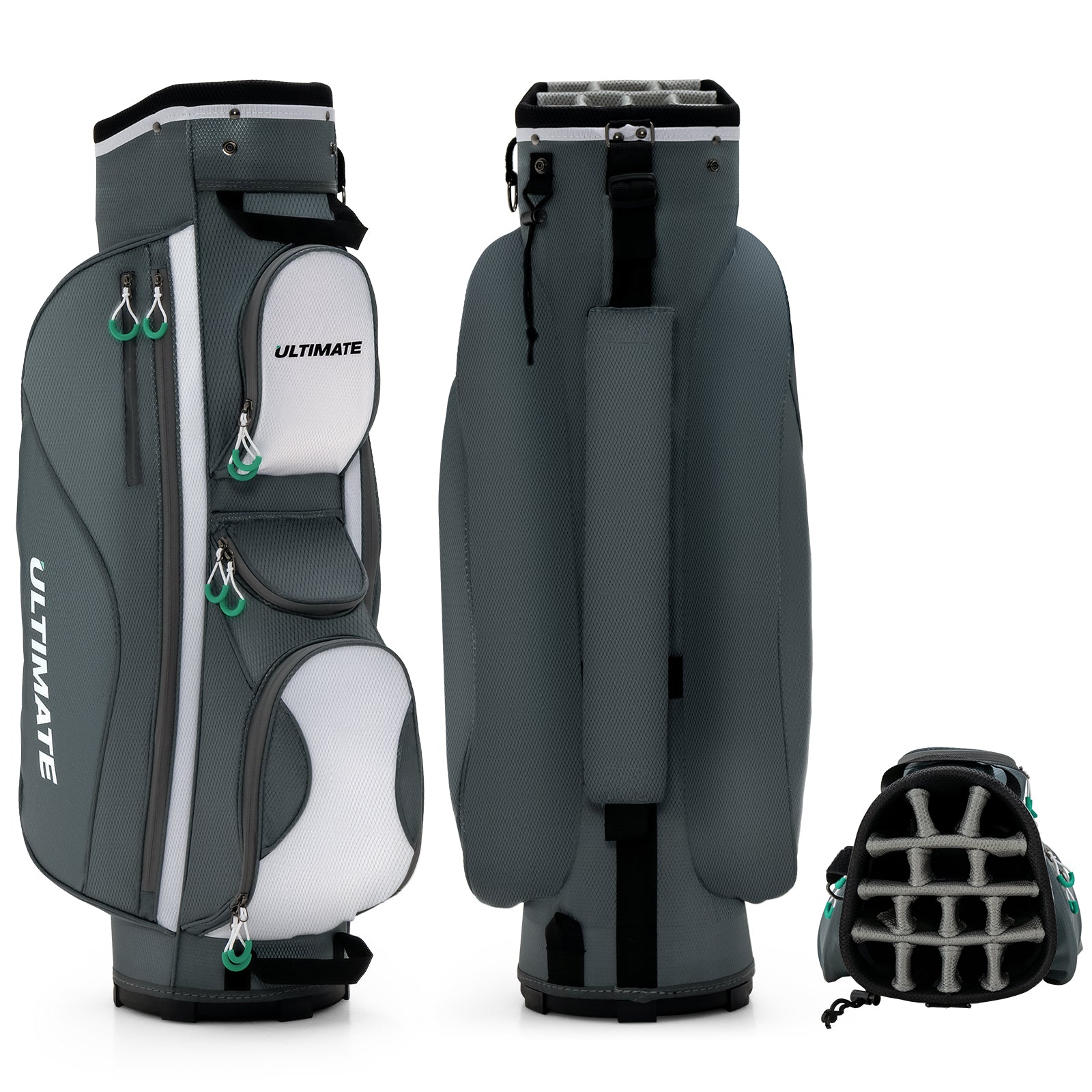 14 Dividers Golf Cart Bag, 7 Zippered Pocket Golf Options at Gallery Canada