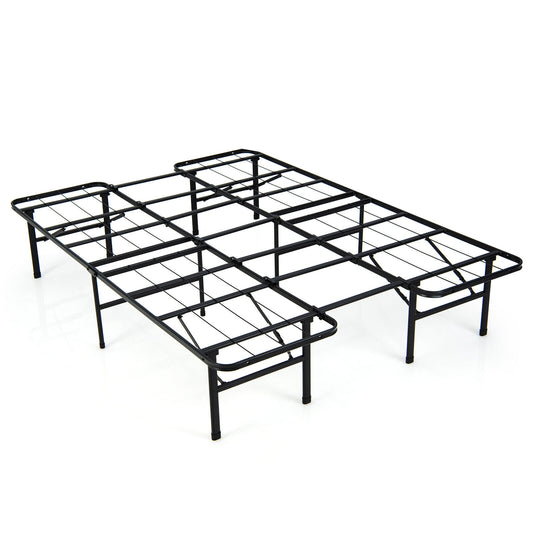 Full/King Size Folding Steel Platform Bed Frame for Kids and Adults-Full Size, Black Folding Beds Full Size at Gallery Canada