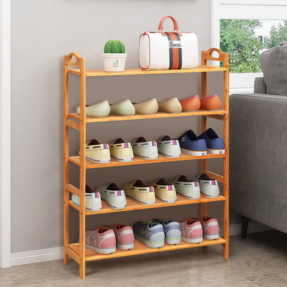 5-Tier Bamboo FreeStanding Shoe Rack, Natural Shoe Racks & Storage Benches at Gallery Canada