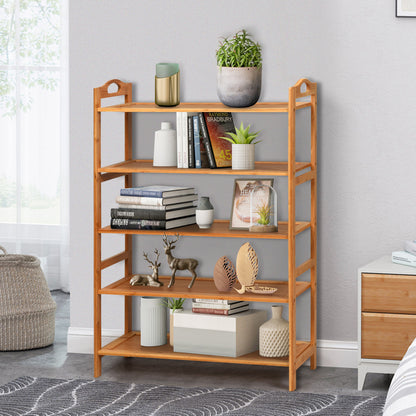 5-Tier Bamboo FreeStanding Shoe Rack, Natural Shoe Racks & Storage Benches at Gallery Canada