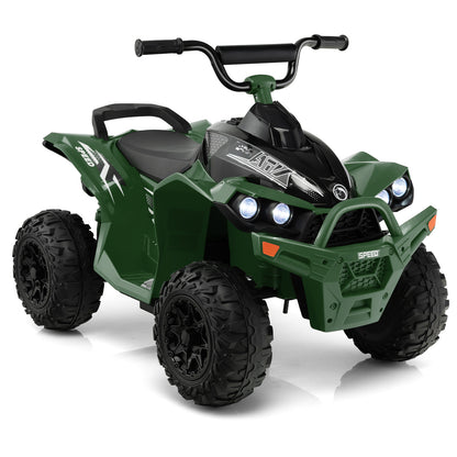 12V Kids Ride On ATV with High/Low Speed and Comfortable Seat, Army Green Powered Ride On Toys at Gallery Canada