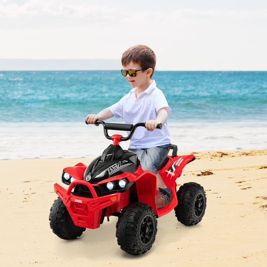 12V Kids Ride On ATV with High/Low Speed and Comfortable Seat, Red Powered Ride On Toys Red at Gallery Canada
