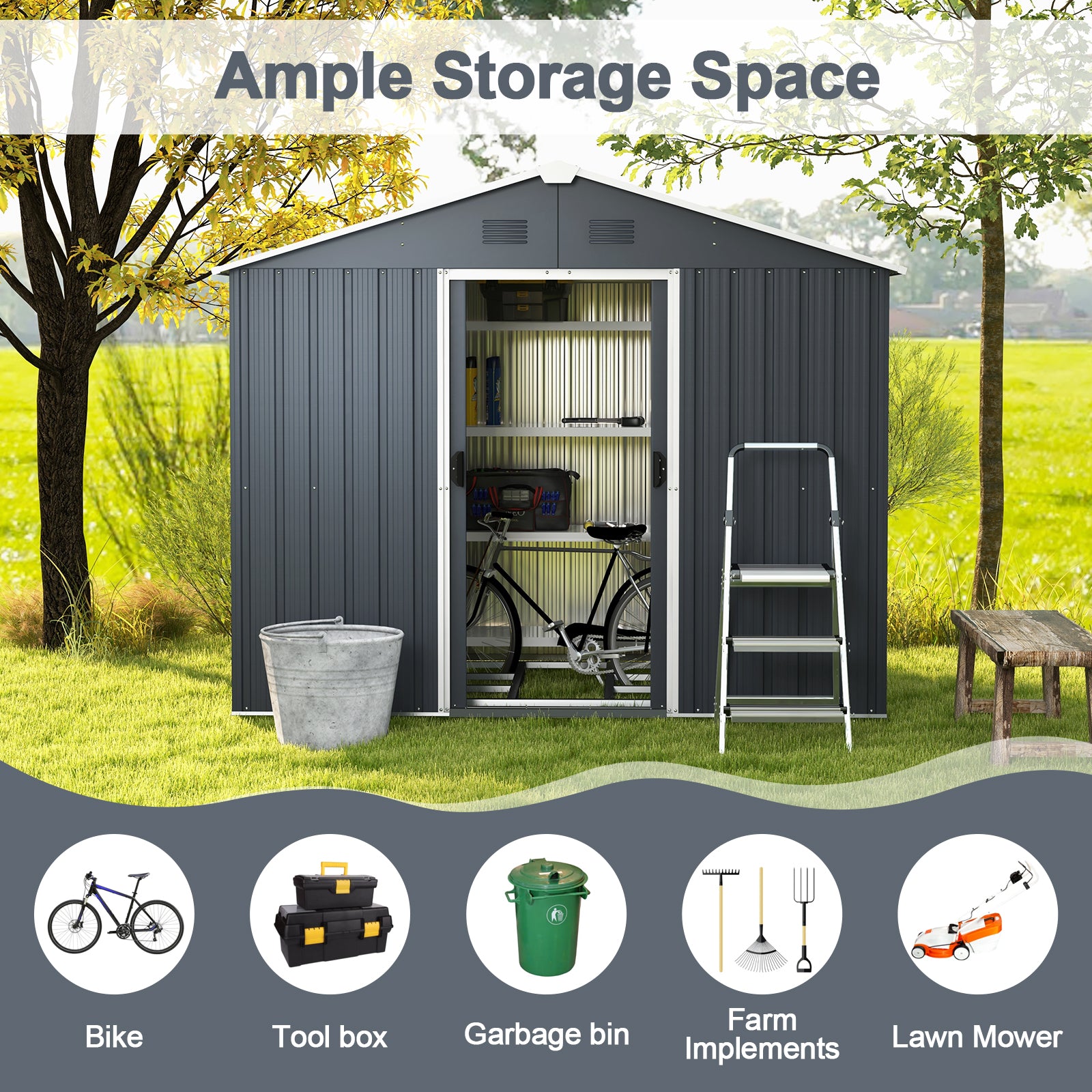 Outside Storage Shed with Lock Air Window Sheds & Outdoor Storage at Gallery Canada
