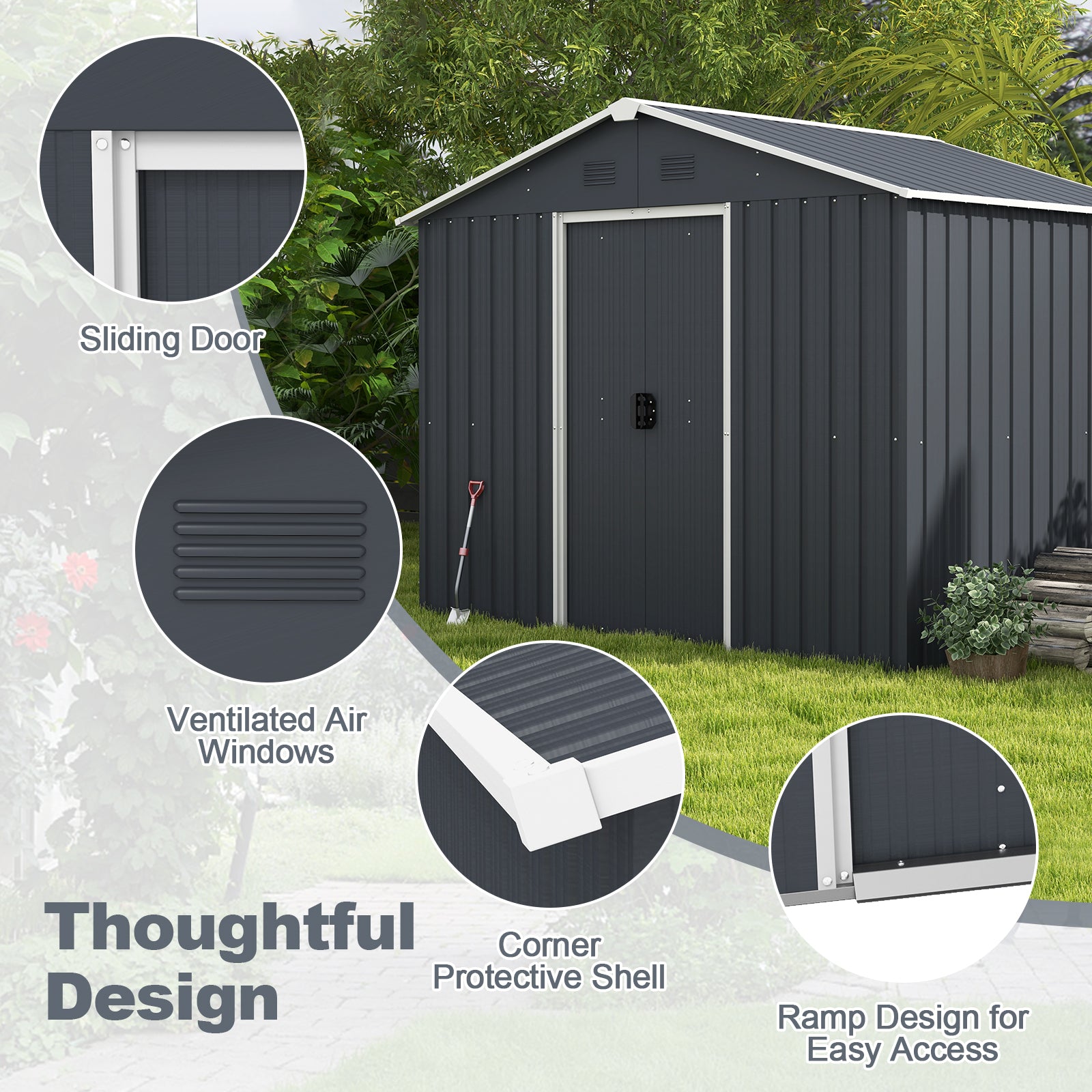 Outside Storage Shed with Lock Air Window Sheds & Outdoor Storage at Gallery Canada