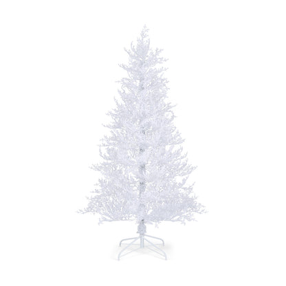 6 Feet Artificial Xmas Tree with 383 PE Branch Tips and 300 LED Lights, White Christmas Tree at Gallery Canada