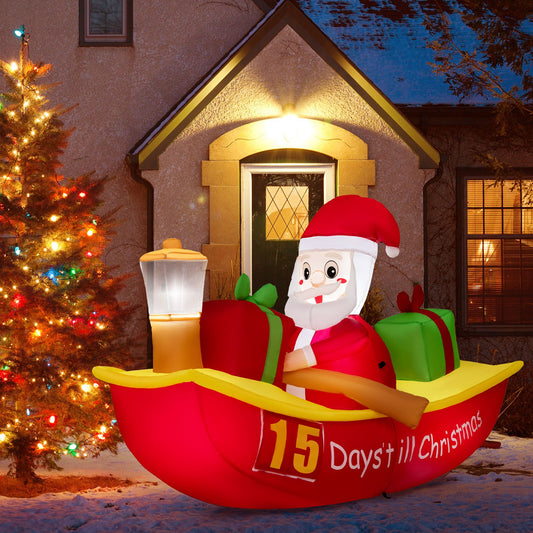 7 Feet Long Christmas Inflatables with Navigation Light - Gallery Canada