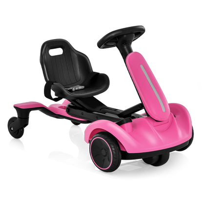 6V Kids Ride on Drift Car with 360° Spin and 2 Adjustable Heights, Pink Powered Ride On Toys Pink at Gallery Canada
