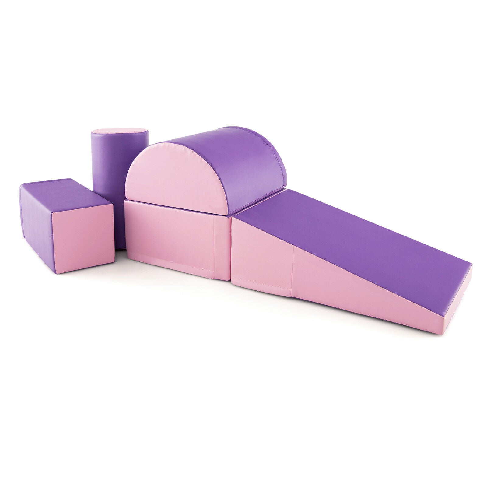 5-Piece Kids Climb and Crawl Activity Playset, Purple Climbers & Slides at Gallery Canada