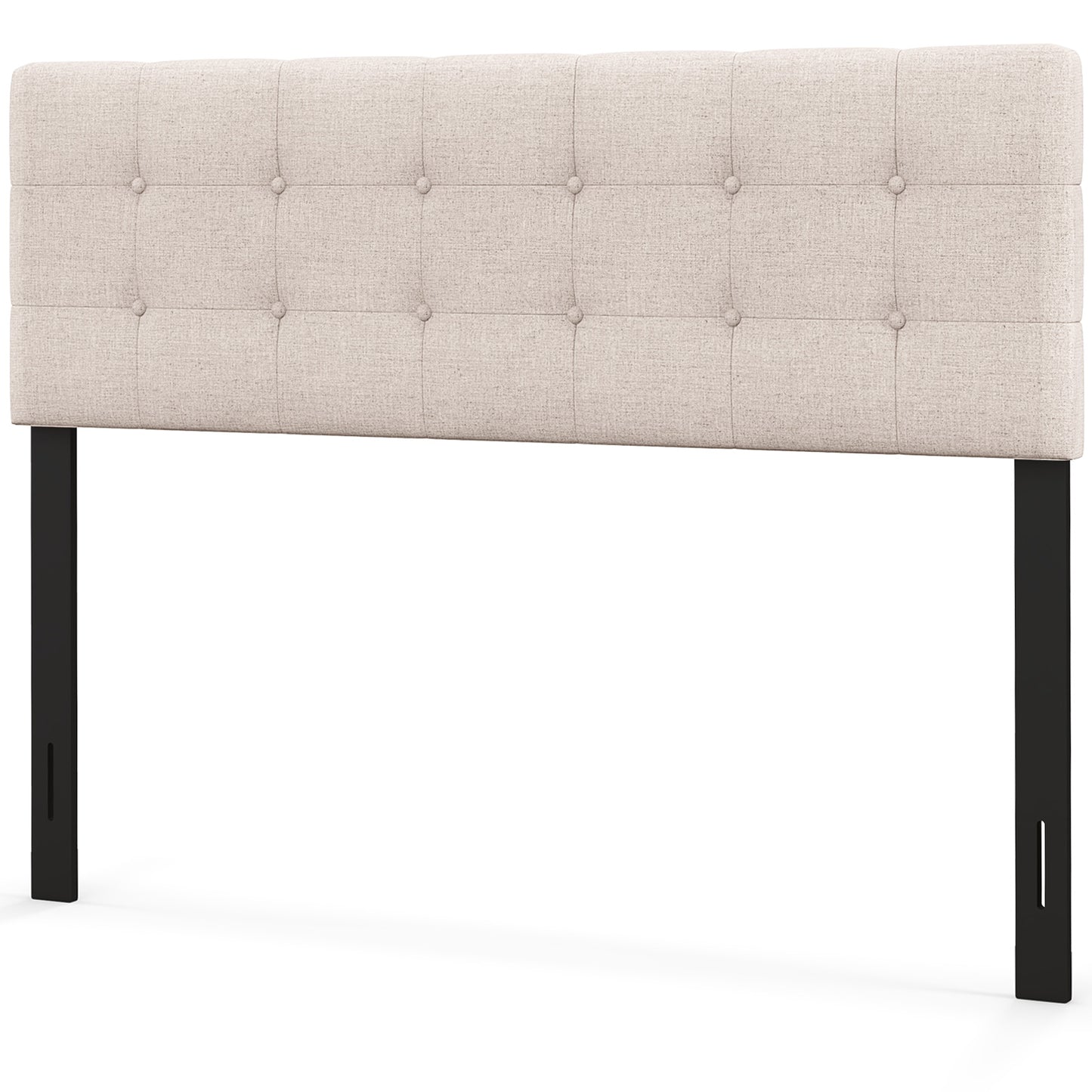 Linen Upholstered Headboard, Solid Rubber Wood Legs, Beige Headboards Beige at Gallery Canada