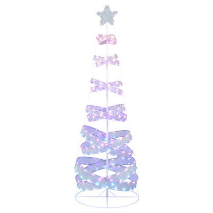 7 Feet Outdoor Spiral Christmas Tree, Xmas New Year Decoration, White Christmas Tree White at Gallery Canada