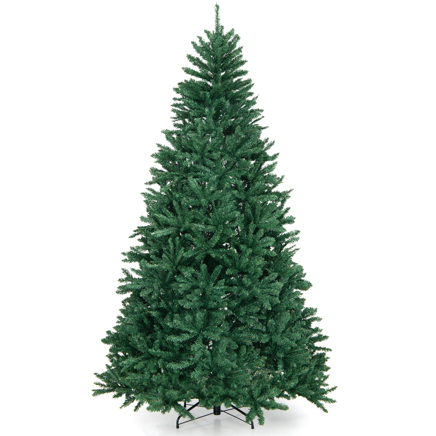 7.5 Feet Artificial Christmas Tree, Folding Metal Stand, Green