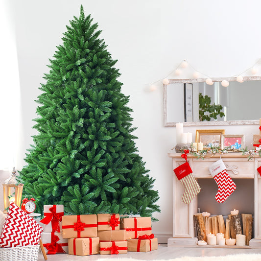 7.5 Feet Artificial Christmas Tree, 1968 Branch Tips, Green Christmas Tree Green at Gallery Canada