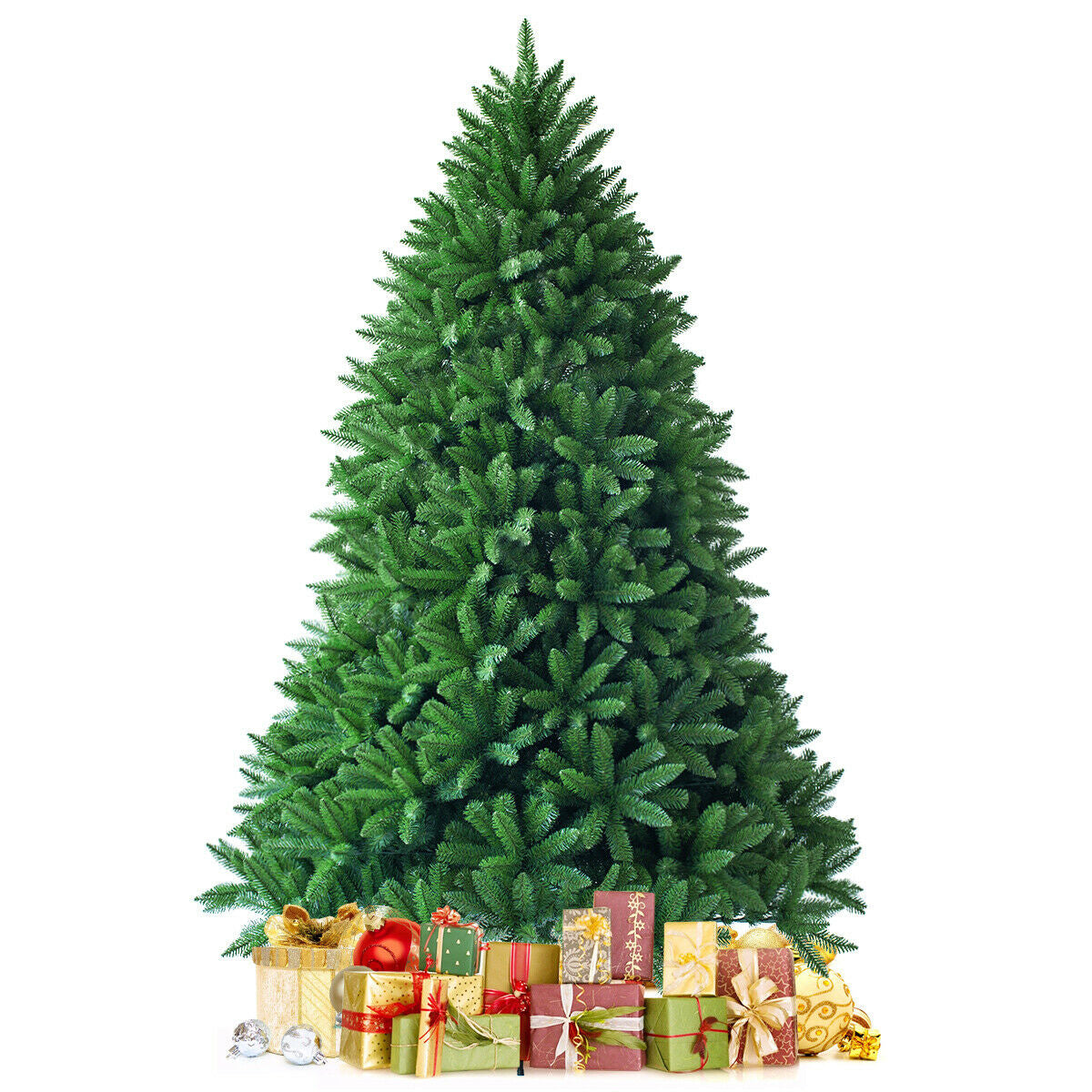 7.5 Feet Artificial Christmas Tree, 1968 Branch Tips, Green Christmas Tree at Gallery Canada
