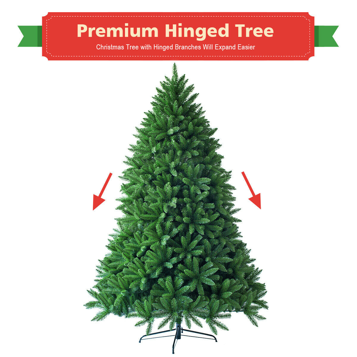 7.5 Feet Artificial Christmas Tree, 1968 Branch Tips, Green Christmas Tree at Gallery Canada
