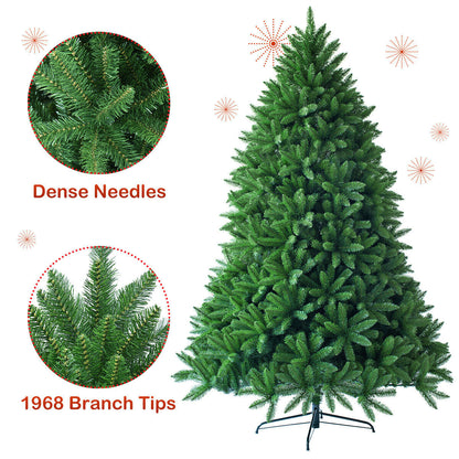 7.5 Feet Artificial Christmas Tree, 1968 Branch Tips, Green Christmas Tree at Gallery Canada