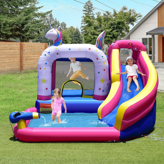 Unicorn Bounce Castle with 480W Air Blower - Gallery Canada