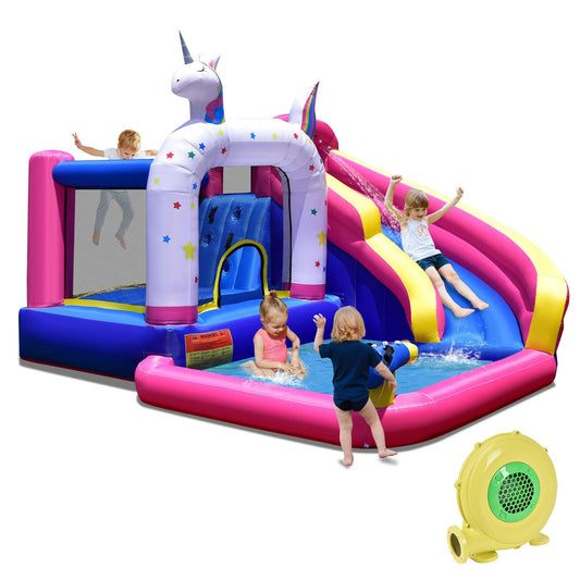 Unicorn Bounce Castle with 480W Air Blower - Gallery Canada