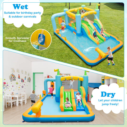 Giant Inflatable Water Slide for Kids Aged 3-10 Years (with 750W Blower) - Gallery Canada