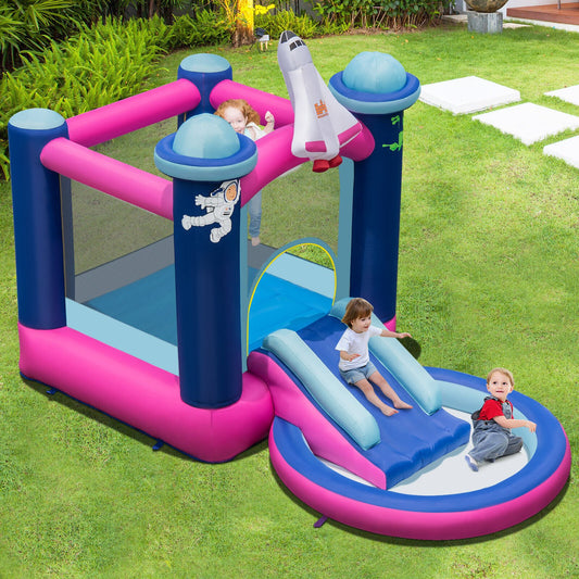 3-in-1 Inflatable Space-themed Bounce House with 480W Blower - Gallery Canada