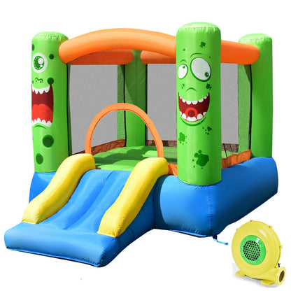 Inflatable Castle Bounce House Jumper Kids Playhouse with Slider, Multicolor Bounce House at Gallery Canada