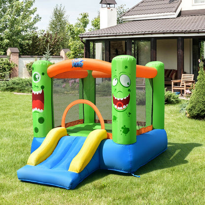 Inflatable Castle Bounce House Jumper Kids Playhouse with Slider, Multicolor Bounce House at Gallery Canada
