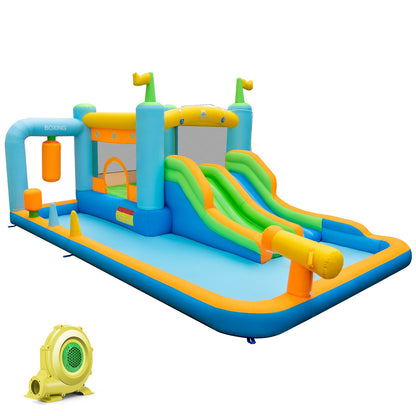 Giant Inflatable Water Slide for Kids Aged 3-10 Years (with 735W Blower)