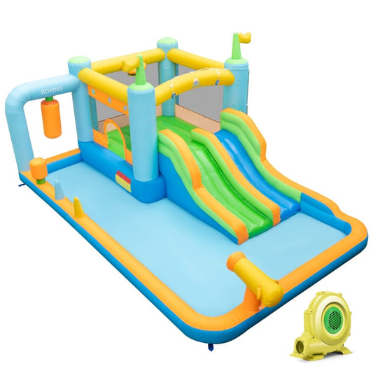 Giant Inflatable Water Slide for Kids Aged 3-10 Years (with 735W Blower)