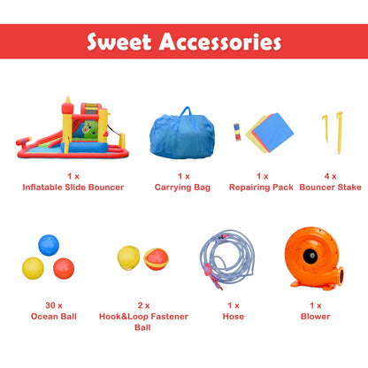 Inflatable Blow Up Water Slide Bounce House with 740W Blower Bounce House at Gallery Canada