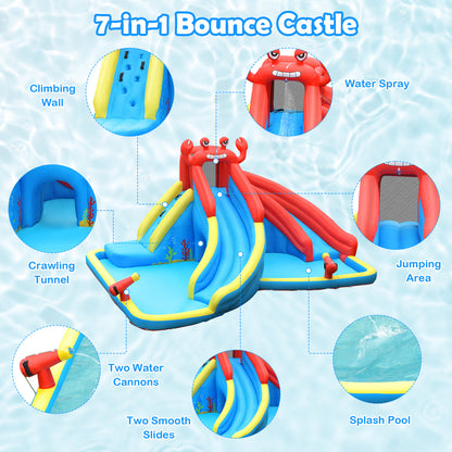 Inflatable Water Slide Bounce House with Water Cannon with 680W Blower Bounce House at Gallery Canada