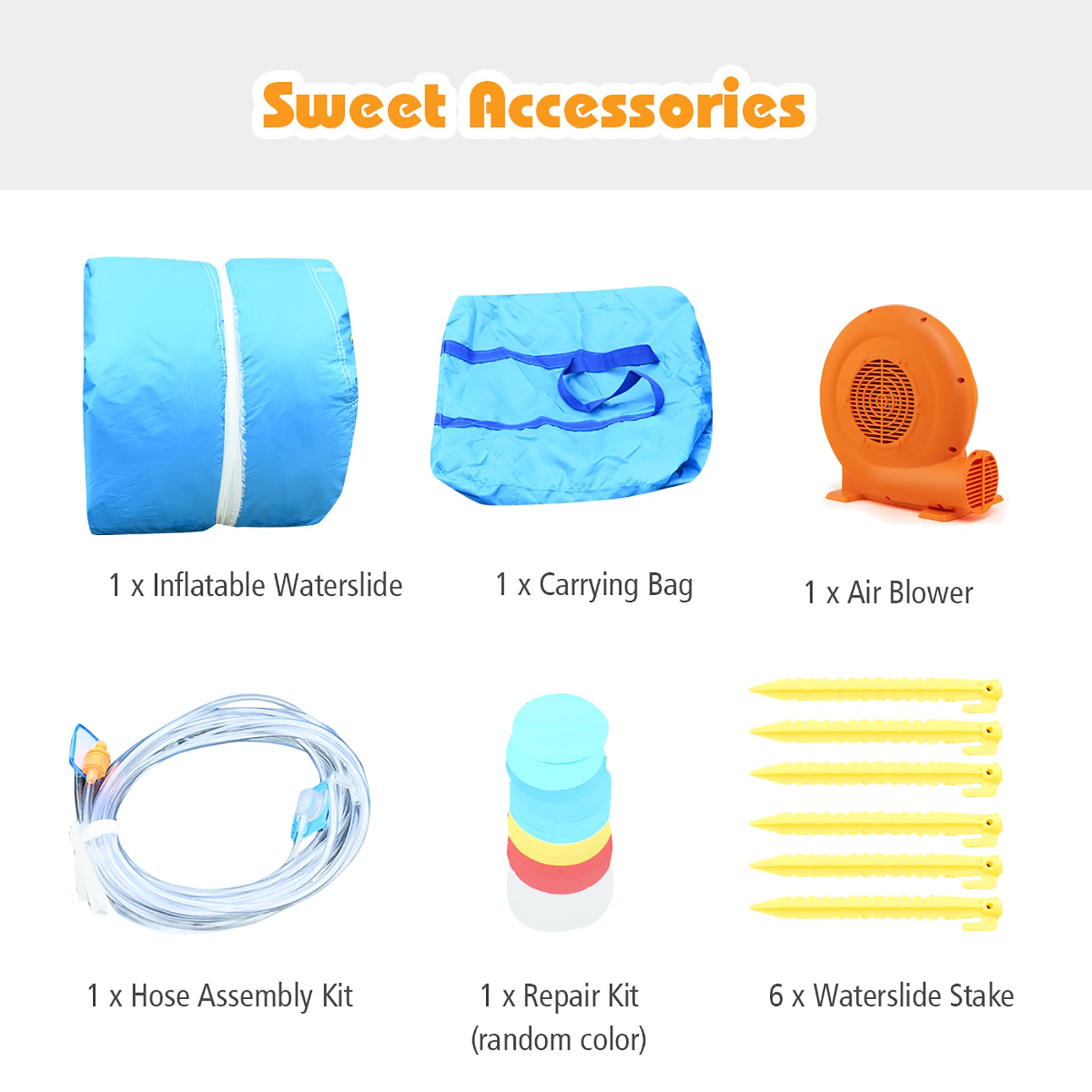 Inflatable Water Slide Bounce House with Water Cannon with 680W Blower Bounce House at Gallery Canada