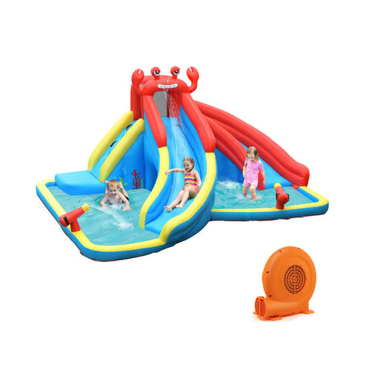 Inflatable Water Slide Bounce House with Water Cannon with 750W Blower - Gallery Canada