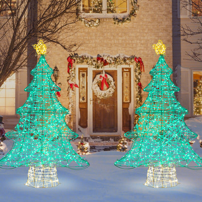4 Feet Artificial Christmas Tree, 520 LED Lights, Top Star, Green Christmas Tree at Gallery Canada