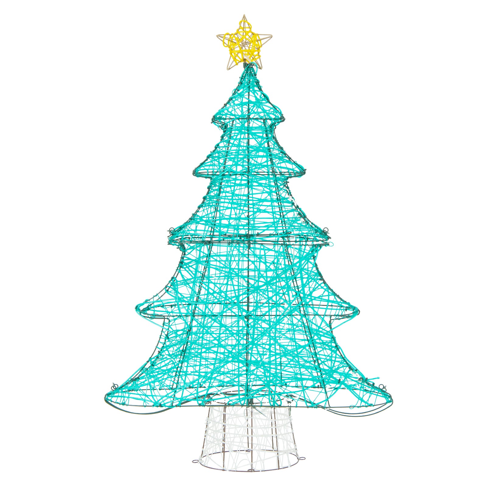4 Feet Artificial Christmas Tree, 520 LED Lights, Top Star, Green Christmas Tree at Gallery Canada