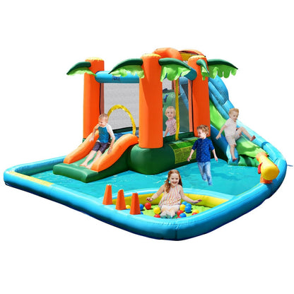 Kids Inflatable Water Slide Bounce House with Blower - Gallery Canada