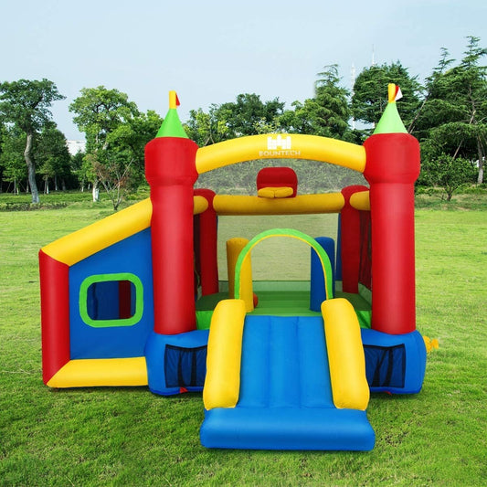 7-in-1 Kids Inflatable Bounce House with Ocean Balls and 480W Blower - Gallery Canada