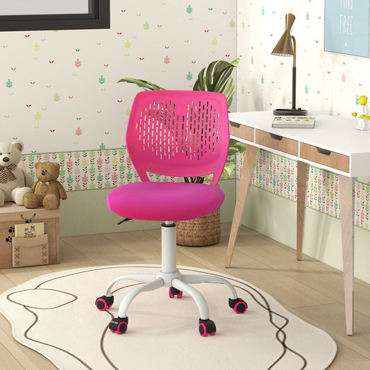 Ergonomic Children Study Chair with Adjustable Height, Pink - Gallery Canada