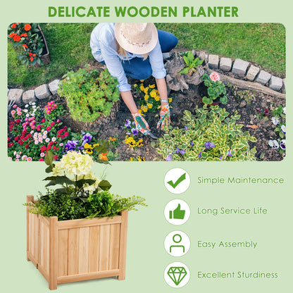 Foldable Flower Bed with Drainage Hole and Base Raised Garden Beds at Gallery Canada
