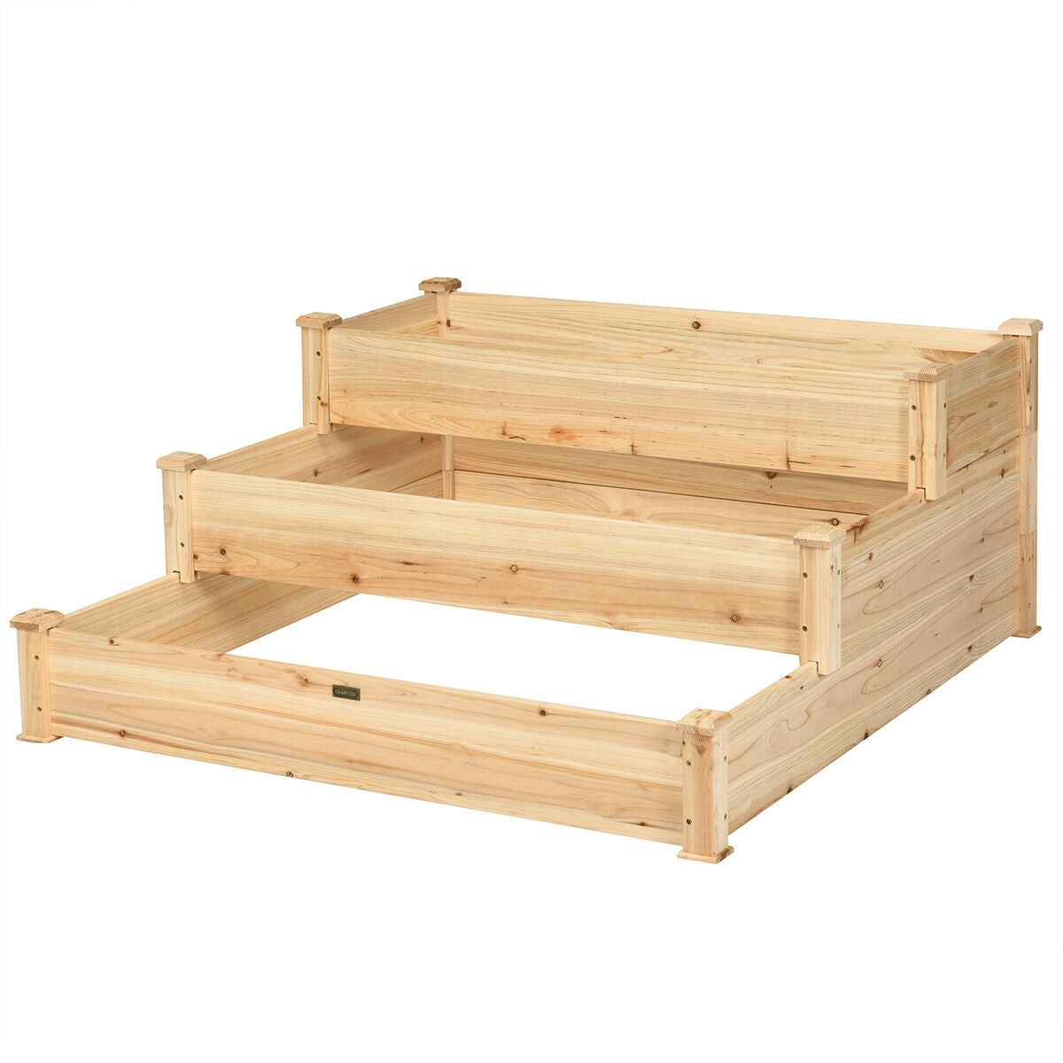 3 Tier Elevated Wooden Vegetable Garden Bed, Wood Raised Garden Beds at Gallery Canada