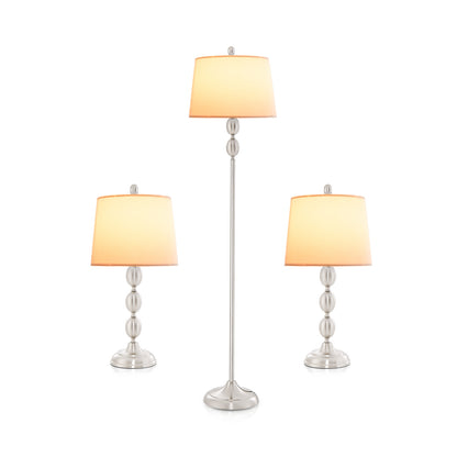 3-Piece Table And Floor Lamp Set Table & Floor Lamps Options at Gallery Canada