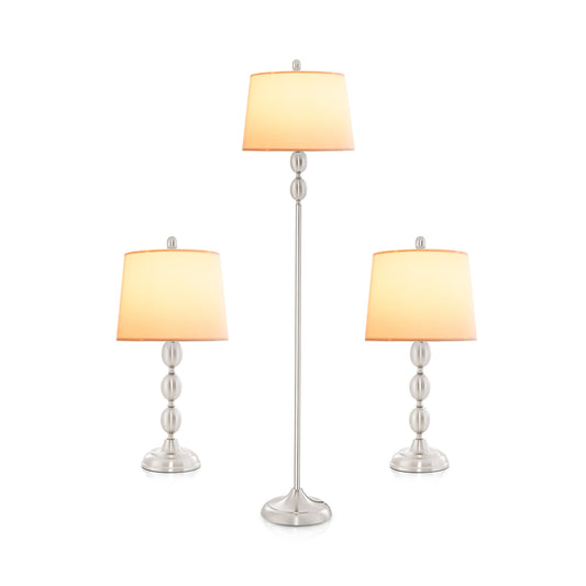 3-Piece Table And Floor Lamp Set